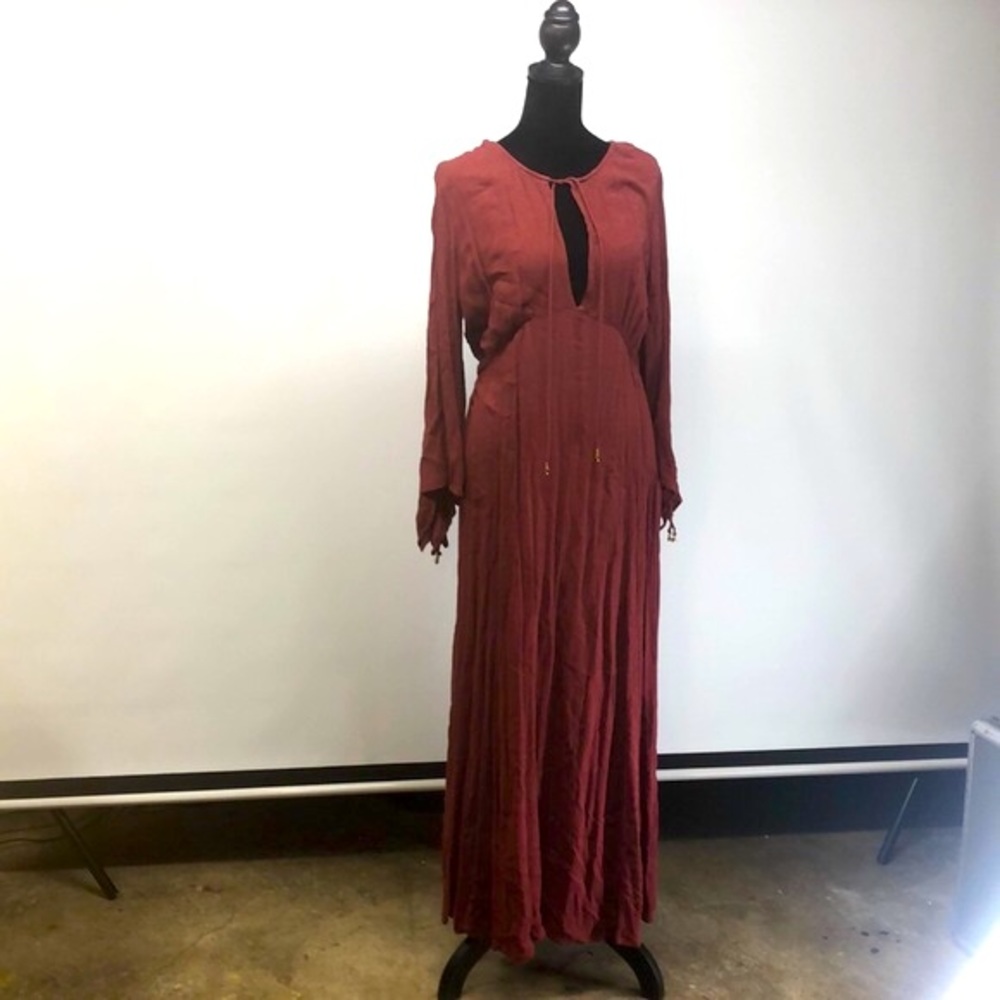 Free People Wine Maxi Dress